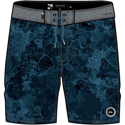 Quiksilver Men's Standard Highline Variable 19 Boardshort Swim Trunk, Black, 28