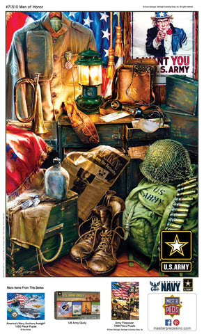 MasterPieces 1000 Piece Jigsaw Puzzle for Adults, Family, Or Kids - Men of Honor - 19.25"x26.75"
