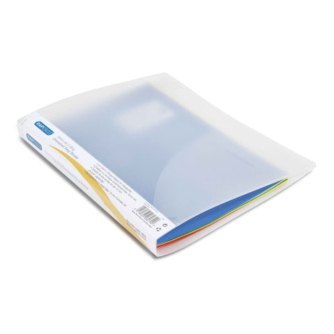 Rapesco 0923 15 mm 2-Ring Binder, 25 mm Spine, A4, Clear Transparent, Pack of 10