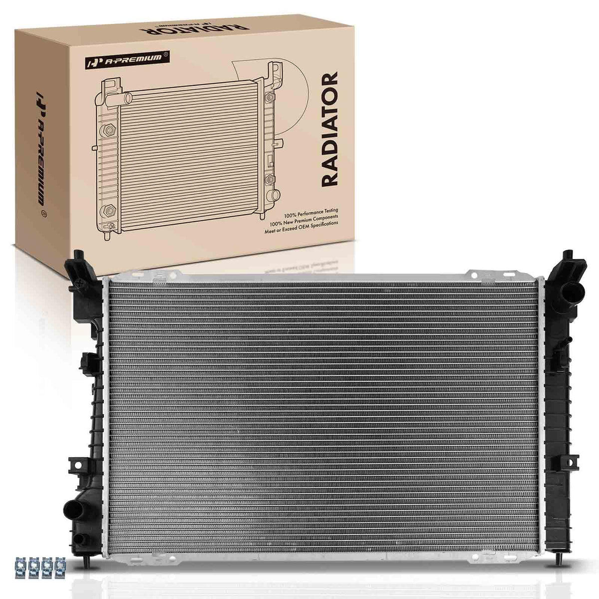 A-Premium Engine Coolant Radiator Assembly Compatible with Ford Escape 2008-2012 & Mazda Tribute 2008-2011 & Mercury Mariner 2009-2011, V6 3.0L, Replace# 8L8Z8005B