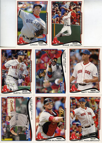 2014 Topps Baseball Cards - Boston Redsox - Team Set