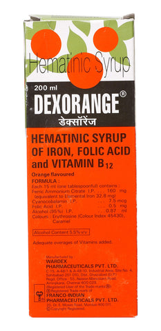 Dexorange Syrup, 200ml (Orange flavored)
