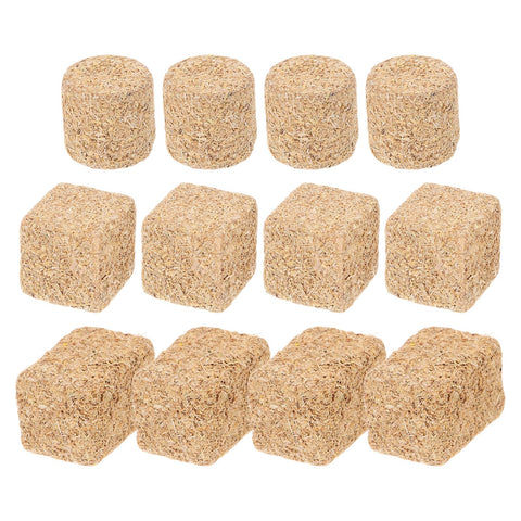 jojofuny 12pcs Toy Hay Bales Mini Haystack Decor, Scene Haystack Decor, Miniature Haystack, Small Bales, Mini Hay Bales for Table Miniature Decor Mini Straw Bales Yard Scene Decor Autumn