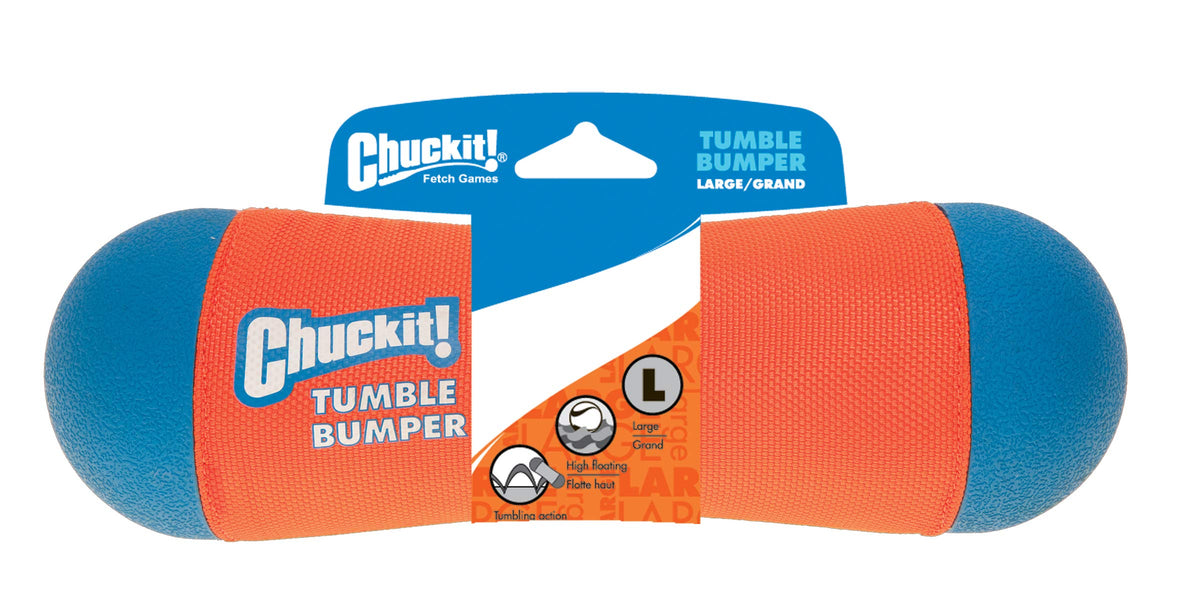 Chuckit! Amphibious Tumble Bumper Dog Toy, Floats on water,Large