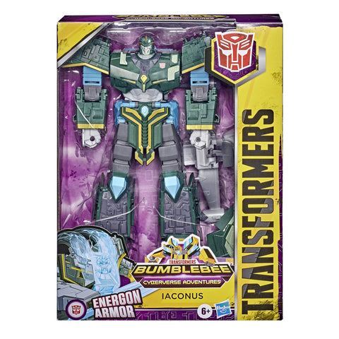 Transformers Bumblebee Cyberverse Adventures Toys Ultimate Class Iaconus Action Figure, Energon Armor, for Kids Ages 6 and Up, 9-inch