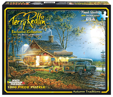 White Mountain Puzzles Autumn Traditions -1000 Piece Jigsaw Puzzle