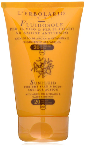 LErbolario Sun Fluid for Face and Body with SPF 20