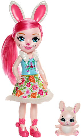 Enchantimals Huggable Cuties -Bree Bunny Doll (12-inch) and Twist animal friend