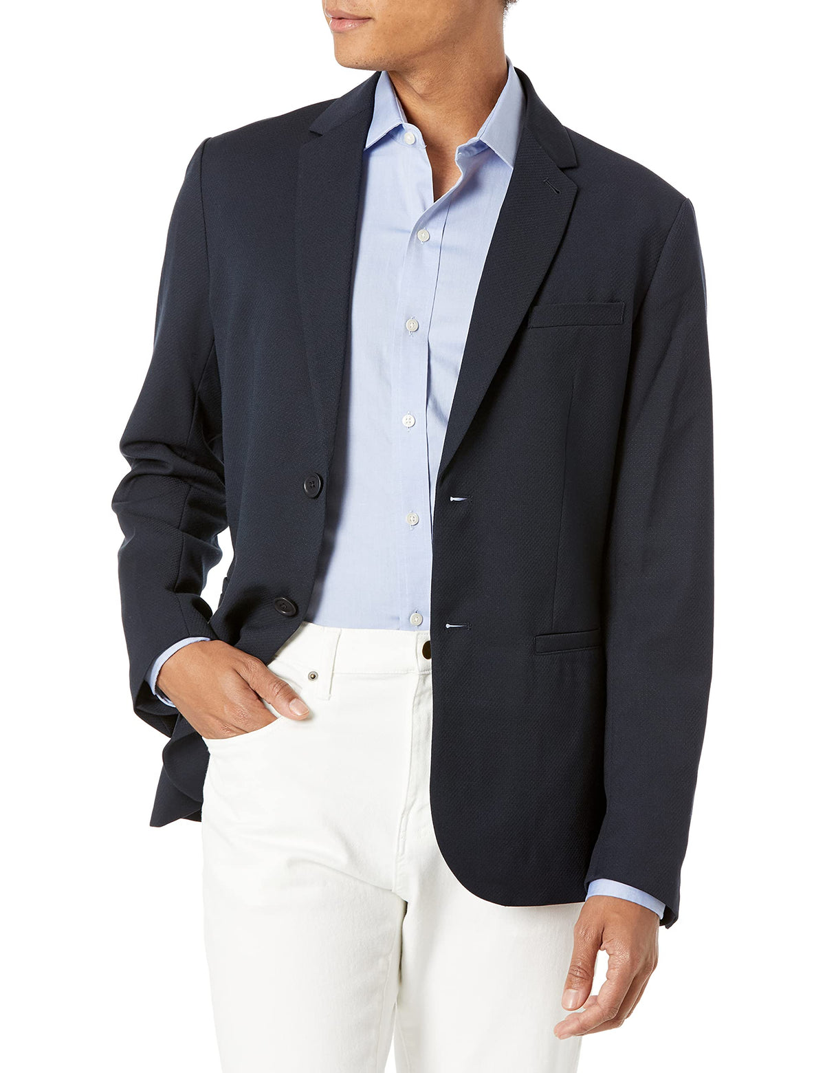 Armani Exchange Men's Textured Blazer Casual, Navy, 24
