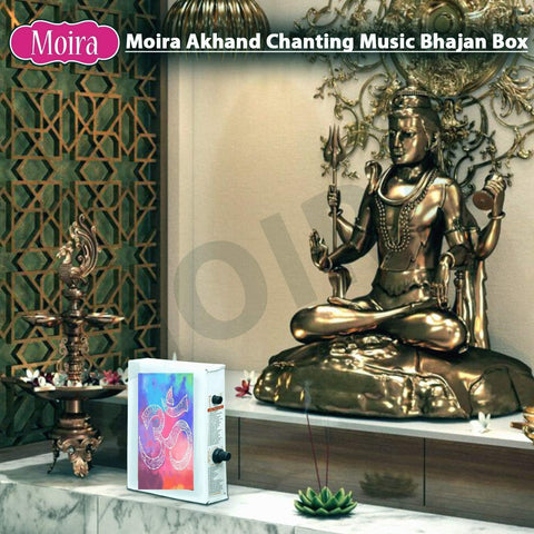 Moira 40 in 1 (All in 1) Vaishnav Mantra Chanting Metallic Box/Akhand Chanting Music Bhajan Box