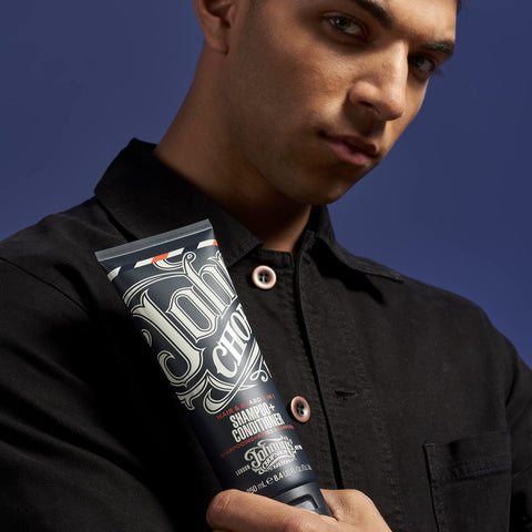 Johnny's Chop Shop - Born Lucky 2 in 1 Shampoo & Conditioner, Daily Hair Care for Men, (250ml) Pack of 2