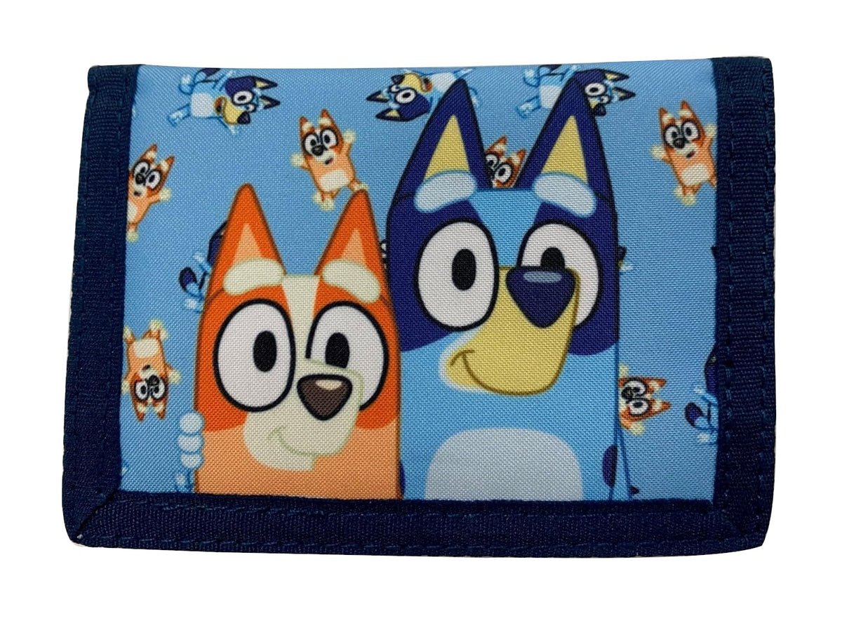 Bluey Kids Wallet with Zipped Coin Compartment & Card and Note Slots