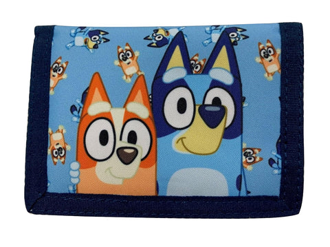Bluey Kids Wallet with Zipped Coin Compartment & Card and Note Slots