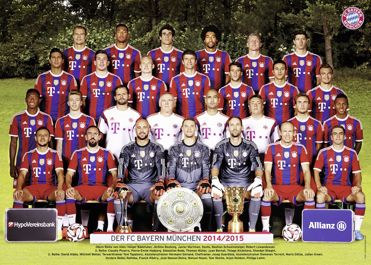 Ravensburger 19387 FC Bayern Munich Season 14/15, 1000 Piece Puzzle