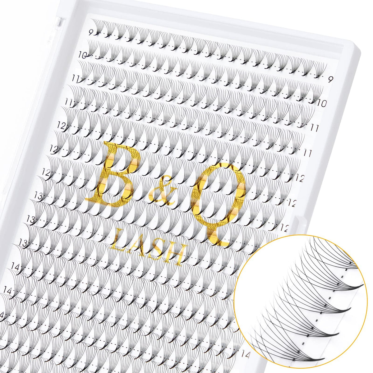 Premade Fans Eyelash Extensions 7D-0.07C-9-16MIX 320 Fan Pointy Base Premade Lash Extensions Fans B&Q Premade Volume Eyelash Extensions 7D 8D 10D Premade Volume Fans Mixed (7D-0.07C,9-16MIX)