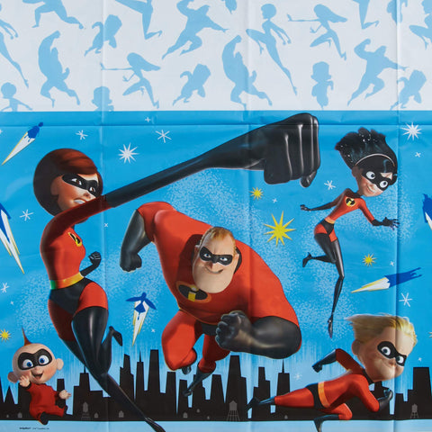 amscan American Greetings Incredibles 2 Party Supplies, Plastic Table Cover (1-Count), One Size