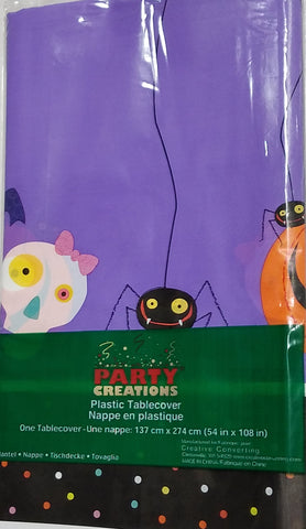 Halloween Plastic Tablecover Tablecloth 54" x 108"