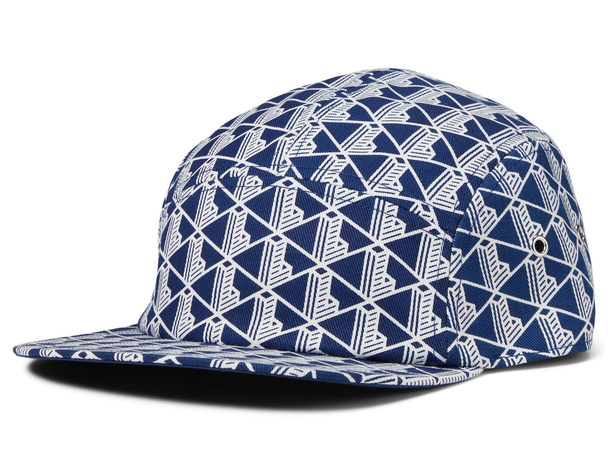 Lacoste Unisex Allover Monogram Cap, Methylene/Farine, M