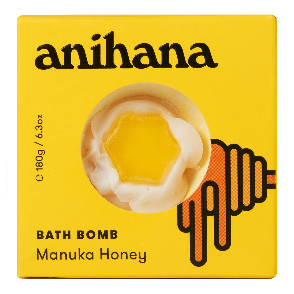 ANIHANA Bath Bombs | Essential Oil Scented Aromatherapy Bath Steamers | Manuka Honey | Birthday Gifts for Women, Mom & Teens | Me Time Spa Day 1pk