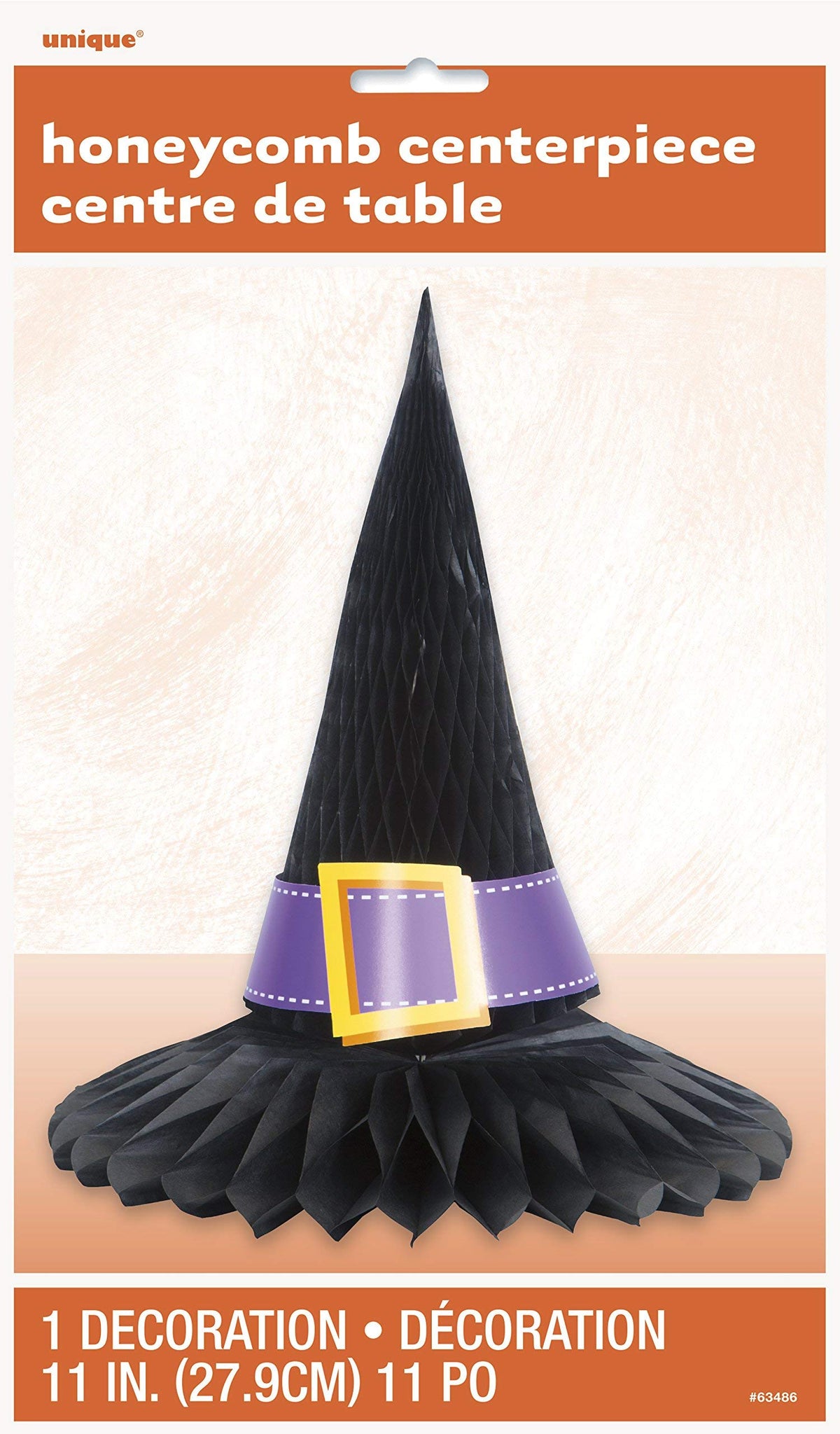 11" Witch Hat Halloween Centerpiece Decoration