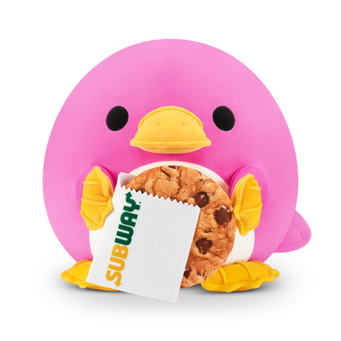 Snackles Series 2 Platypus & Subway 16 Inch Plush by ZURU, Ultra Soft Plush, Collectible Plush with Real Licensed Brands, Stuffed Animal, Giftable