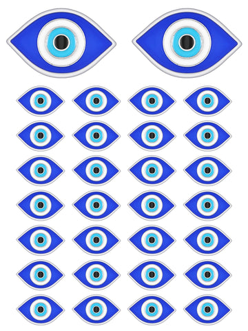 Equsion 30 Pcs Evil Eye Brooch Blue Evil Eye Enamel Pin Vintage Lapel Pin for Jacket Backpack Clothes Bag Men Women Gifts