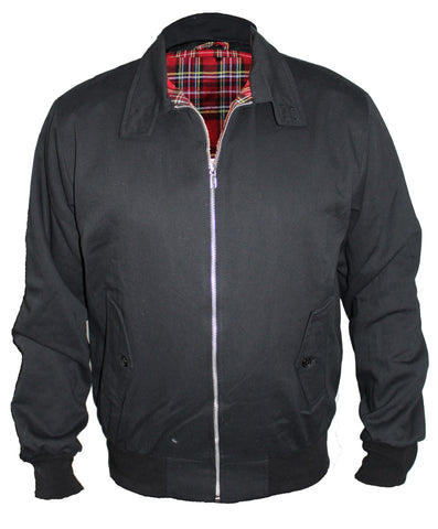 Harrington Jacket by SKYTEXUK Classic/Retro/Mod/Scooter, 8 colours, sizes S - 5XL (XL, Black)