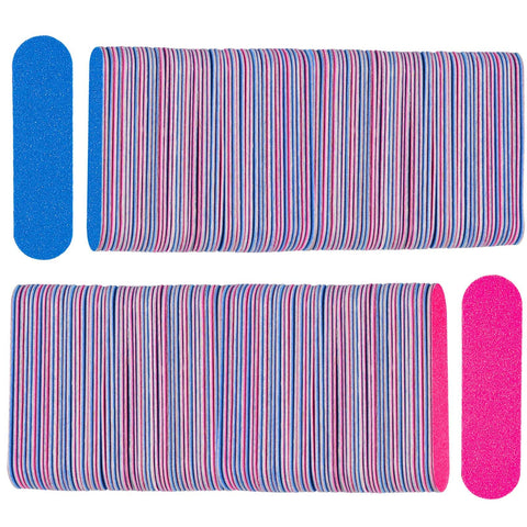 KISEER Mini Nail Files Bulk, 200 Pcs Disposable Double Sided Emery Boards Travel Size for Men, Women, Kids (2 Inch)