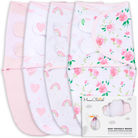 Mama Cheetah Baby Swaddle Sack, Organic Swaddle Blanket, Newborn Swaddle Sleep Sacks, Adjustable Infant Swaddle Wrap, Easy Swaddles for Boy Girl 0-3 Month