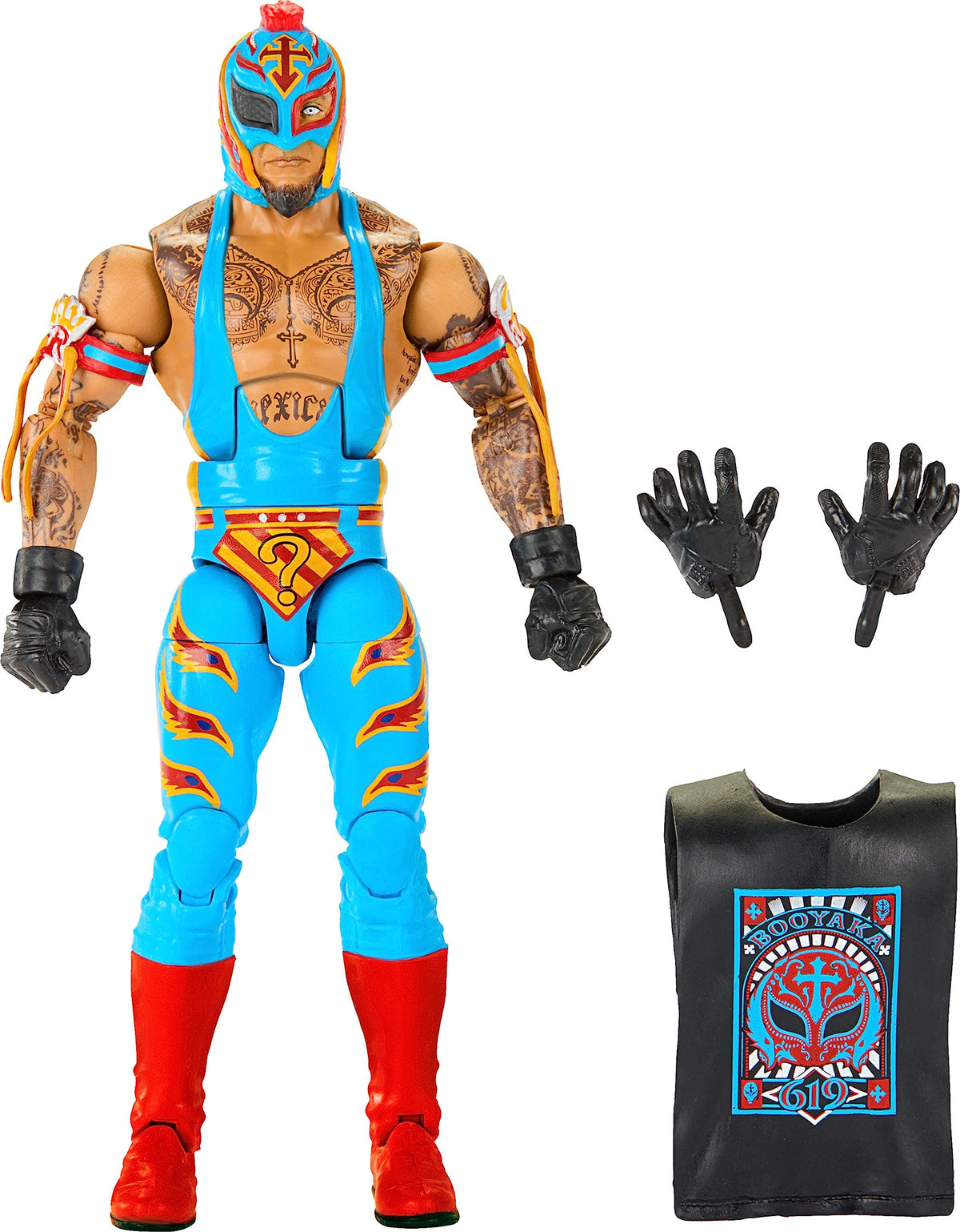 Mattel WWE Rey Mysterio Top Picks Elite Collection Action Figure, Articulation & Life-Like Detail, Interchangeable Accessories, 6-inch