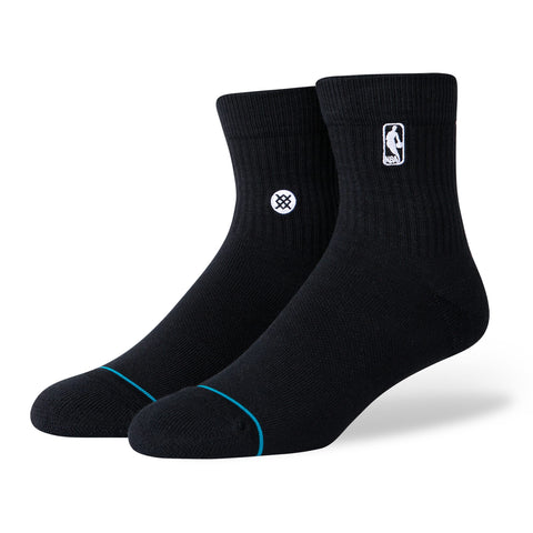 Stance mens Quarter Logoman St Qtr Socks, Black, Medium US