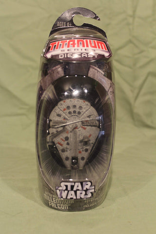 Titanium Series Star Wars 3INCH Vehicles - Battle RAVAGED M.Falcon