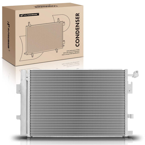 A-Premium Air Conditioning A/C Condenser Compatible with Cadillac XLR 2004-2009 & Chevrolet Corvette 2005-2013, SSR 2003-2006, Replace# 10442892