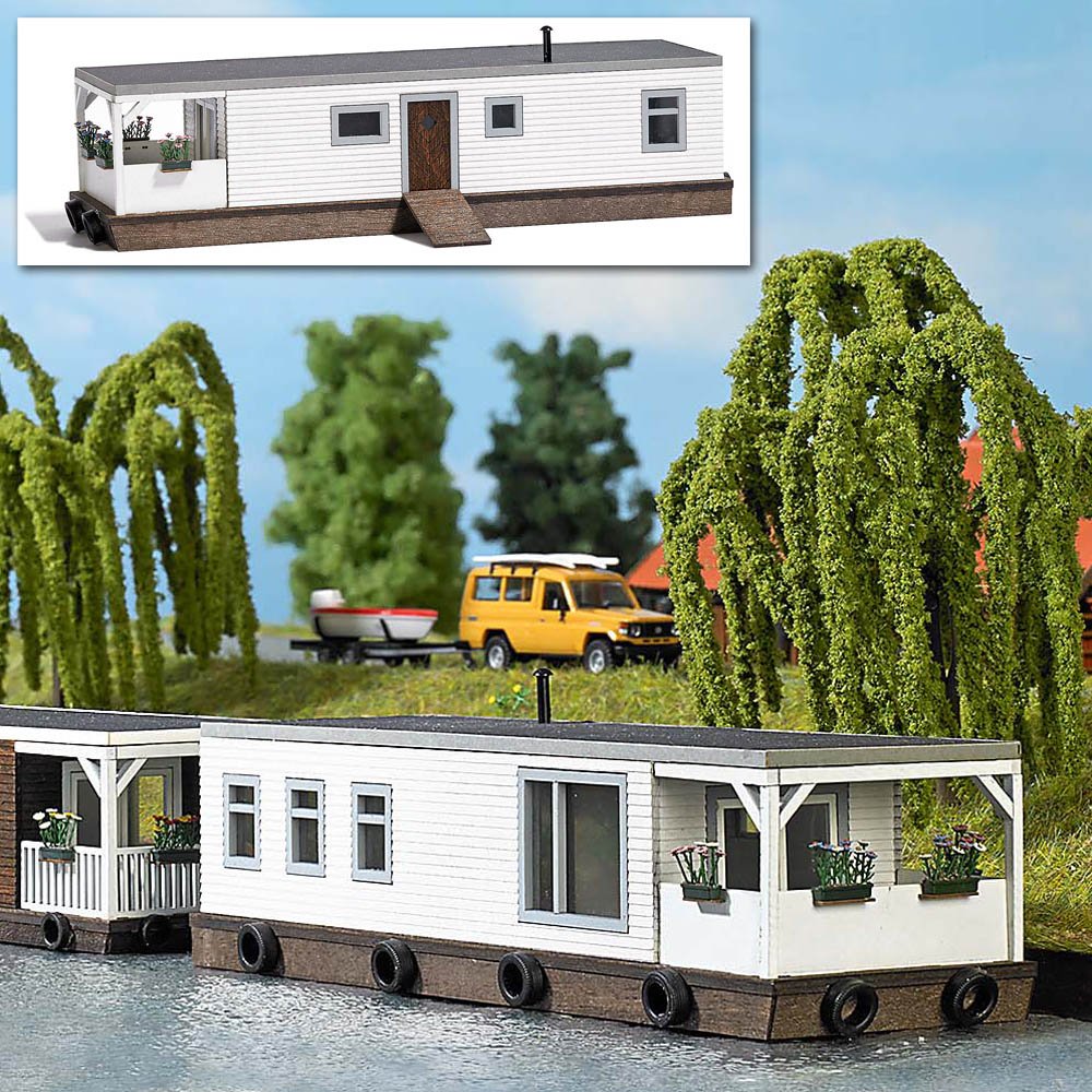 Busch 1441 Houseboat White HO Scale Model Vehicle