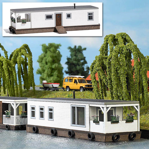 Busch 1441 Houseboat White HO Scale Model Vehicle