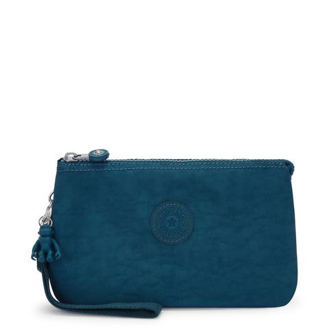 Kipling Womenâ€™s Creativity Extra Large Wristlet, Versatile Cosmetics Kit, Lightweight Nylon Travel Organizer
