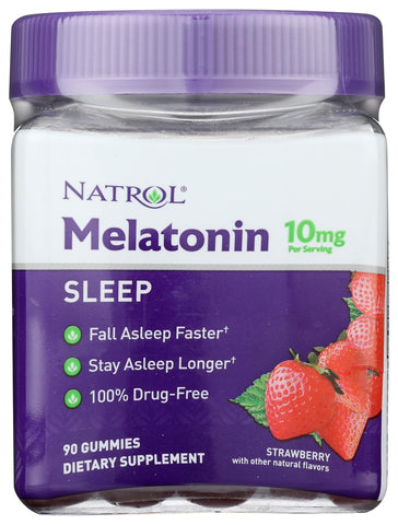NATROL Melatonin 10mg Gummies, 90 CT