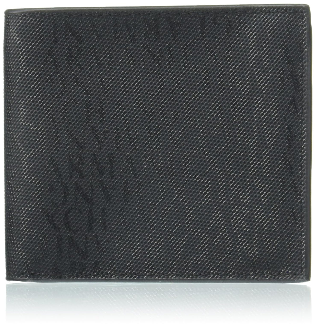 Armani Exchange Men's Logo Bifold Black, One Size, Small
