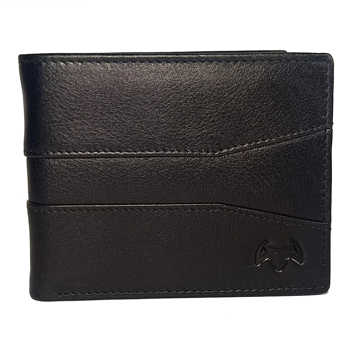 Zaid Leather Genuine NDM Leather Hand-Crafted RFID Protected Leather Wallet For Men BLACK