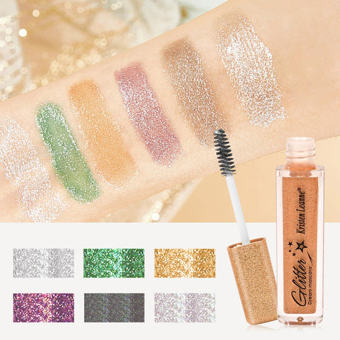 Joyeee 6 Colors Mascara Set, Glitter Mascara Waterproof Long-lasting Volumising Lengthening Curling, Create 3D Charming Eye Makeup, Brilliant Halloween/Christmas Gift Set for Women Teenage Girls#7