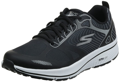 Skechers Men's GOrun Consistent-Athletic Workout Running Walking Shoe Sneaker with Air Cooled Foam, Black/White, 9.5