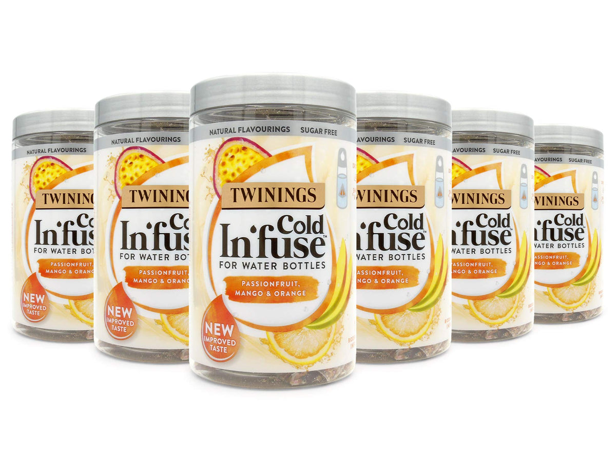 Twinings Cold Infuse Passionfruit Mango and Orange, New Improved Taste, 72 Teabags (Multipack of 6 x 12 Infusers)