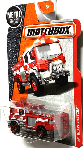 Matchbox 2016 MBX Heroic Rescue Blaze Blitzer Fire Engine 76/125, Red