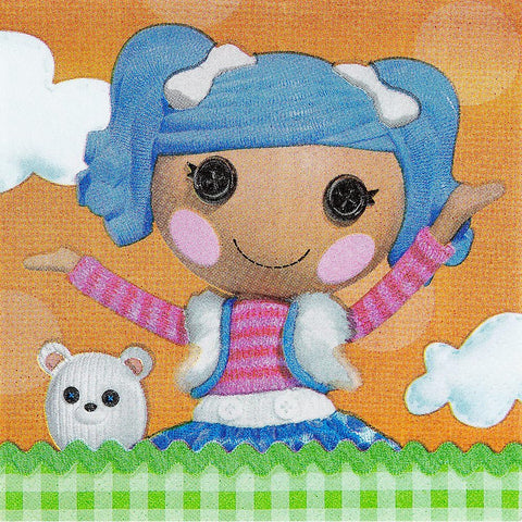 Amscan Beverage Napkins | Lalaloopsy Collection | Party Accessory, 5" x 5"