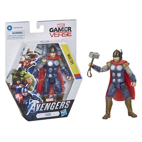 Hasbro Marvel Gamerverse 6-inch Action Figure Toy Thor War Cry, Video Game-Inspired, Ages 4 and Up
