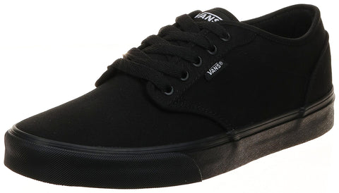 Vans Men Low-Top Sneakers, Black (Black/Black Canvas), 8 us