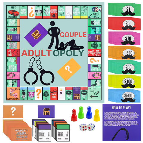 UVVRUR Couple Games for Adults, Board Games for Couples, Bedroom Games, Conversation Cards, Playing Cards, Erotic Game Props
