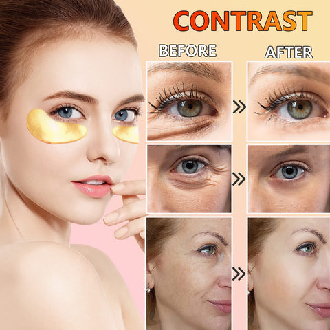 DuoZeng 30 Pairs Under Eye Patches for Puffy Eyes,Crystal Eye Masks Collagen Under Eye Mask Patches for Dark Circles Puffiness,Moisturizing Under Eye Gel Pads Eye Bags Treatment for Women