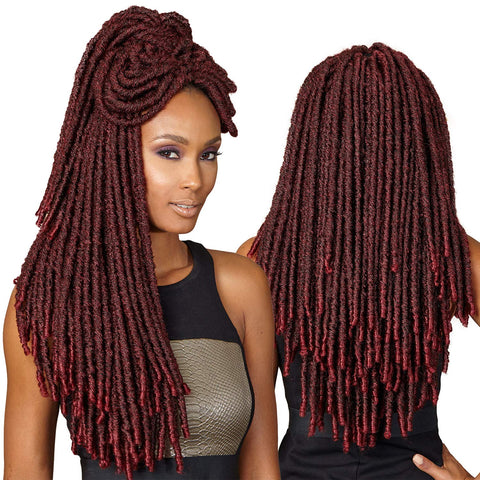 Bobbi Boss Synthetic Hair Crochet Braids Faux Locs Soul Bomba Dreadlocks (6-Pack, 1B)
