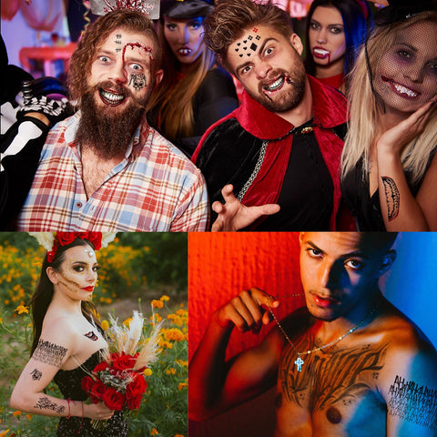 3 Sheets Harley Quinn Temporary Tattoos for Women Men Adults,Suicide Squad Joker Tattoos Perfect for Halloween Cosplay Costumes Masquerade Party Makeup Accessories,Large Size 11.8''x8.3''